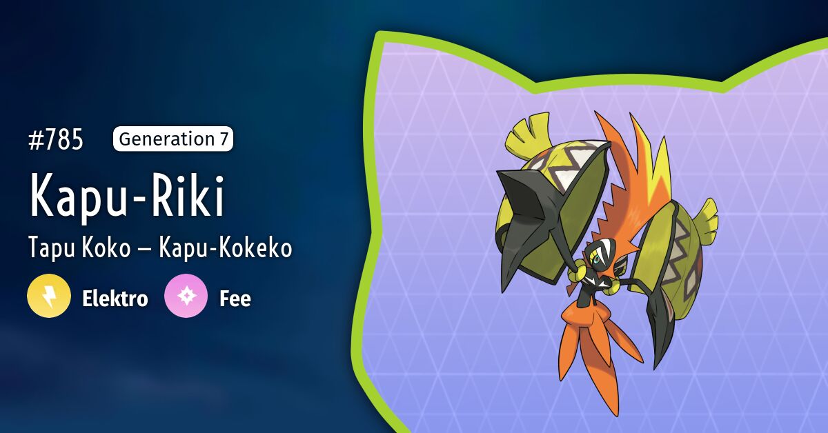 785 KapuRiki — Pokémon GODex — Bisafans.de