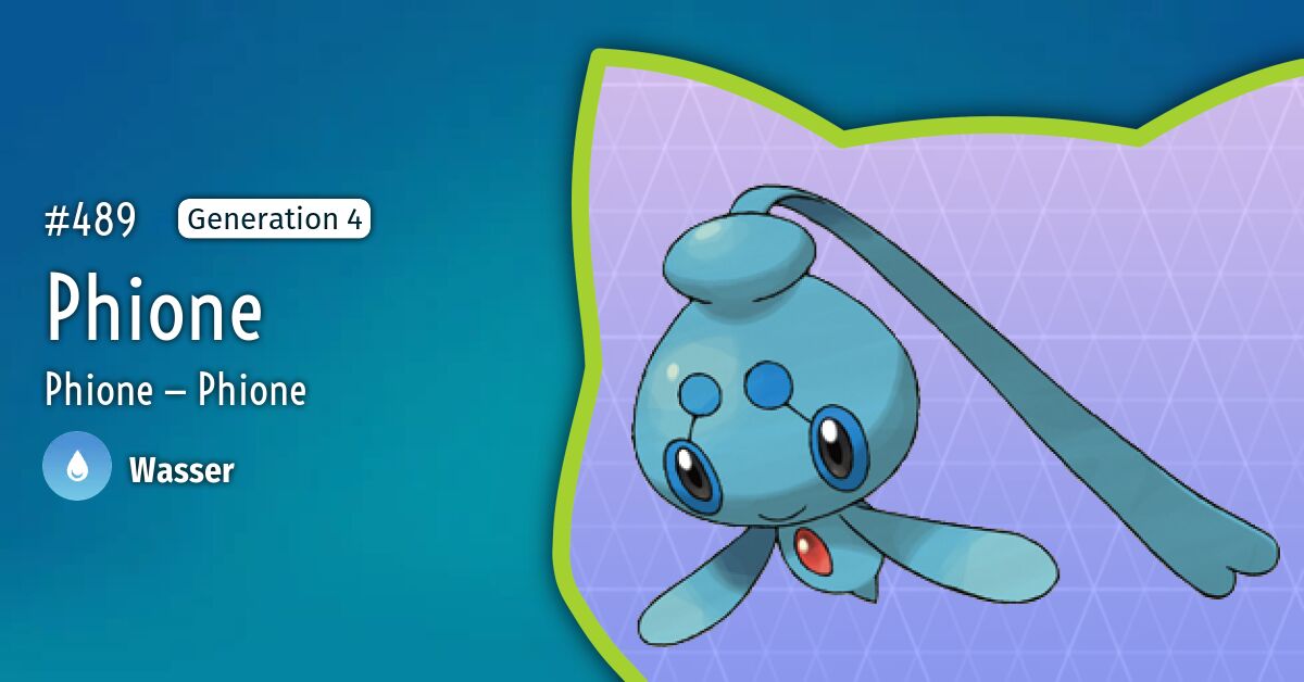 #489 Phione — Pokémon GO-Dex — Bisafans.de