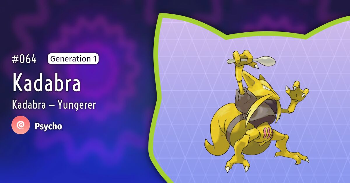 Faire Evoluer Kadabra Pokemon Diamant Etincelant #064 Kadabra — Pokémon GO-Dex — Bisafans.de