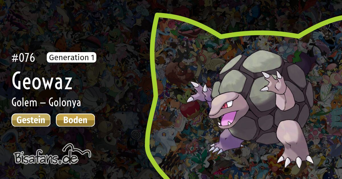 076 — Geowaz im Pokédex — Bisafans.de
