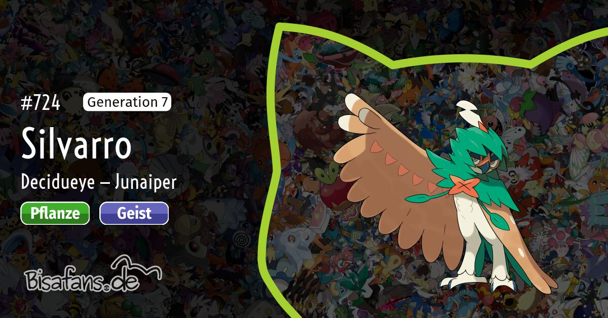 724 — Silvarro im Pokédex — Bisafans.de
