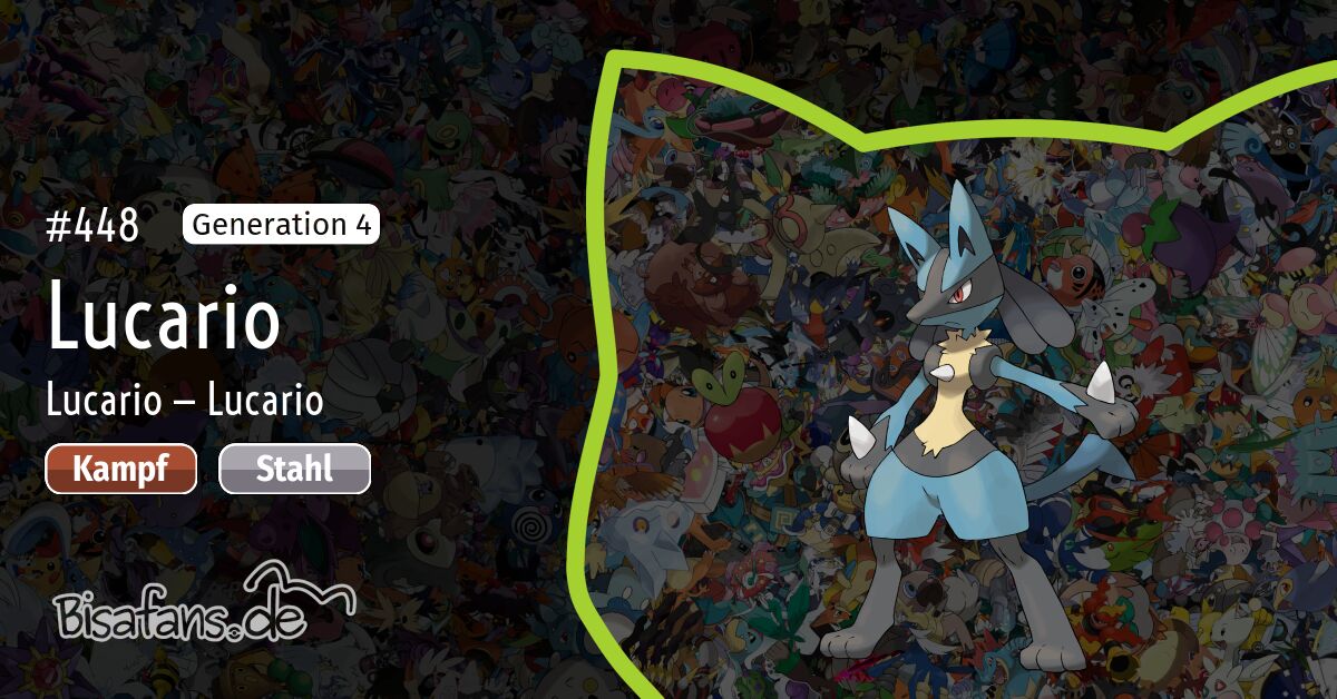 Lucario - #448 -  Pokédex